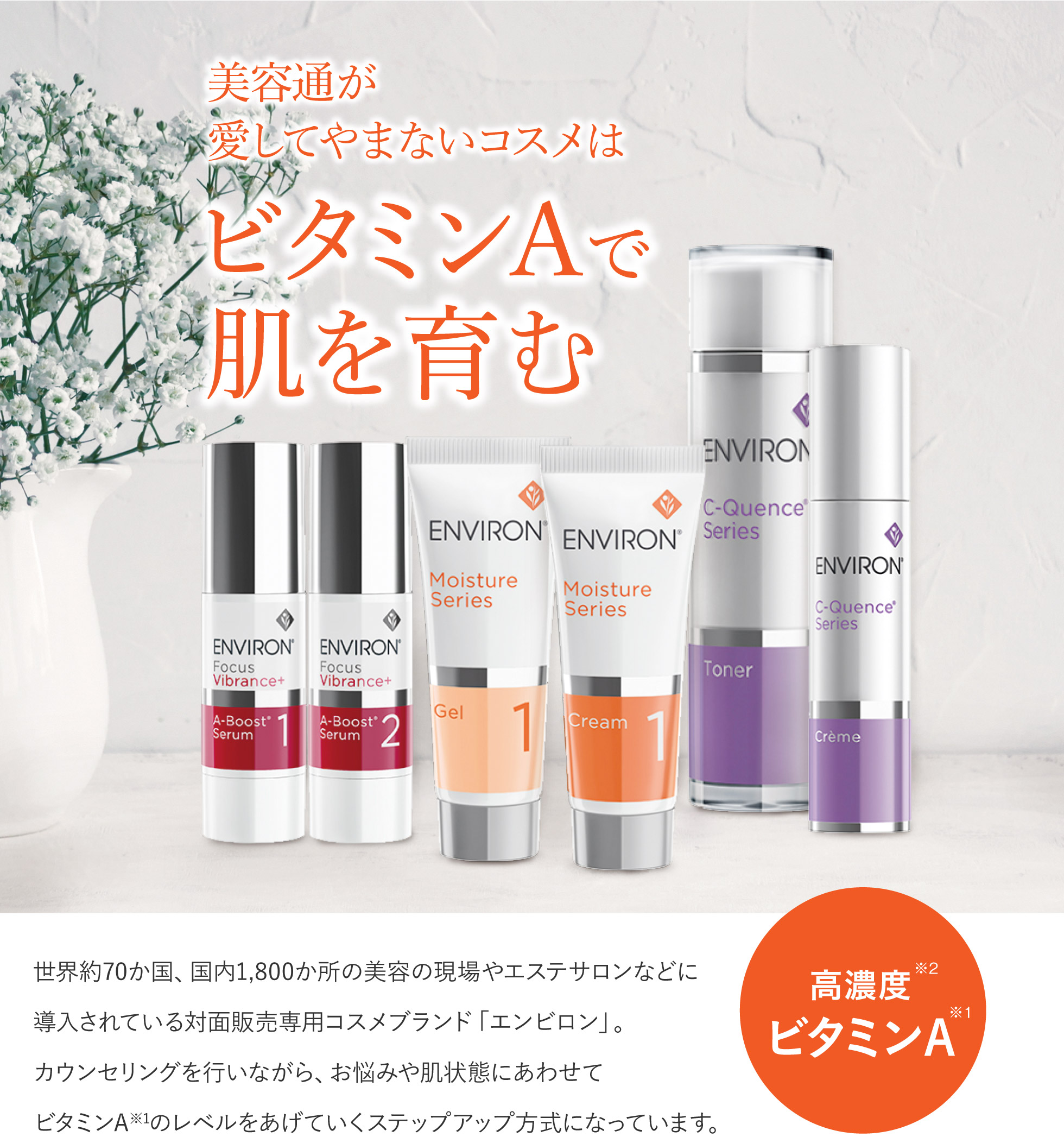 通販】エンビロンシリーズ ｜ Cosmetic Counter